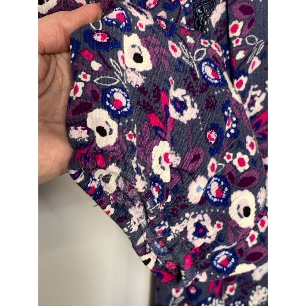 Lane Bryant Women's Floral Boho Long Sleeve Peasant Blouse Top Size 18/20 - Picture 4 of 9